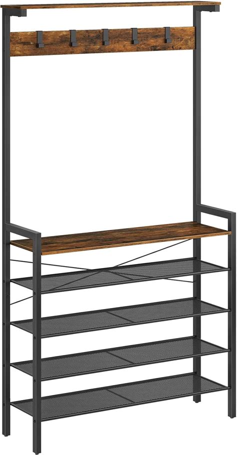 Amazon Hoobro Hall Tree With Bench Coat Rack With Shoe Storage