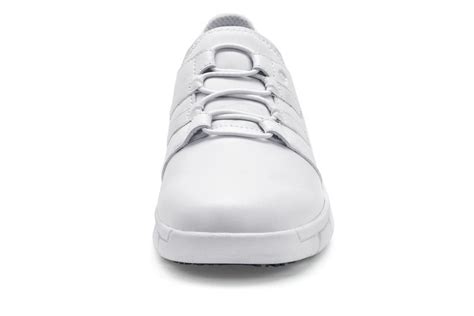 Lila Karina Womens White Slip Resistant Work Shoes Shoes For Crews