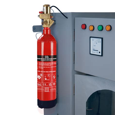 In Panel Fire Suppression System Indirect High Pressure CO2