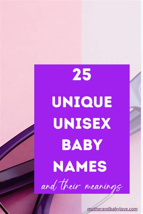 25 Unique Unisex Baby Names That Are not Overused | Baby names, Unisex ...