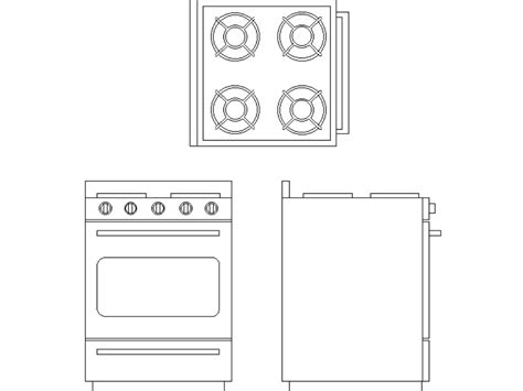 Bloc Cuisine Dans Autocad T L Chargement Cad Gratuit Kb