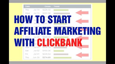 HOW TO START AFFILIATE MARKETING WITH CLICKBANK YouTube