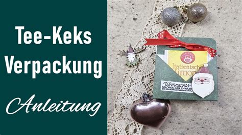 DIY Tee Keks Verpackung Gastgeschenk Tischdeko Basteln Anleitung