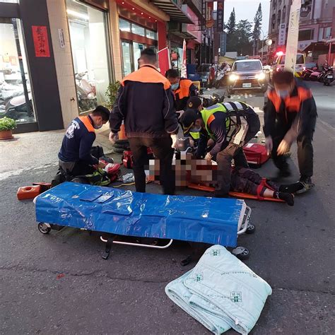 雲林虎尾鬧區休旅車暴衝 撞路人、機車釀一命危兩傷