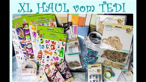 Haul XL Einkauf bei Tedi Papier Blöcke Sticker Scrappsachen