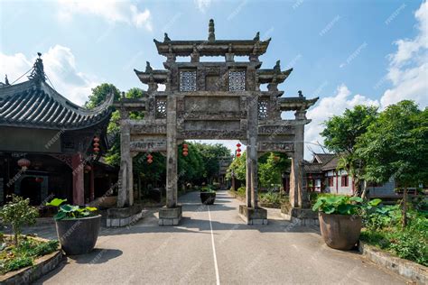 Premium Photo | Ancient chinese architecture and gardens