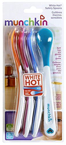 Munchkin White Hot Infant Safety Spoons Assorted Colors 12 Count 3 Pack DMB Doctor