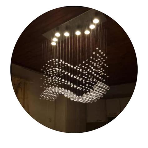 Lustre De Cristal Acrílico Para Sala de Jantar lâmpada Wjm