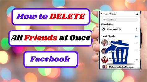 How To Delete All Friends In Facebook At Once How To Remove All The