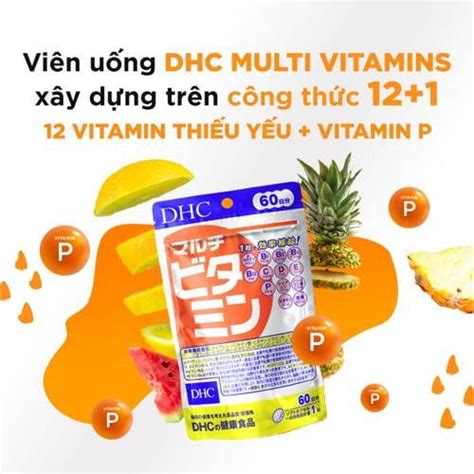 Vi N U Ng Dhc Multi Vitamins New Vi N Monni Vn