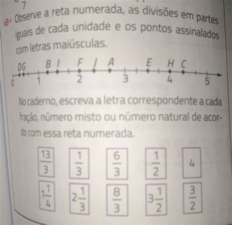 Solved Observe A Reta Numerada As Divis Es Em Partes Iguais De