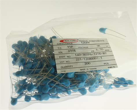 P K Rc Xicon Capacitor Pf V Ceramic Disc