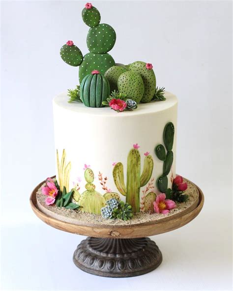 Ive Got A Lot Of These Cute Cactus Cakes On My Schedule This One Was