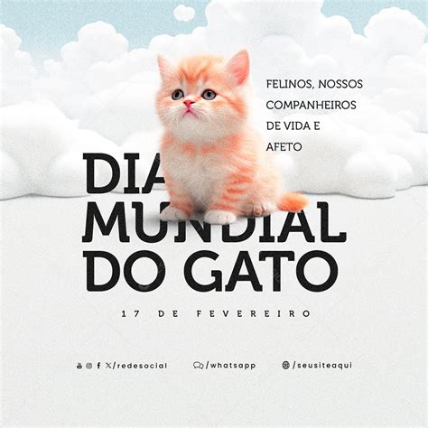 Dia Mundial Do Gato 17 De Fevereiro Felinos Nossos Companheiros Social