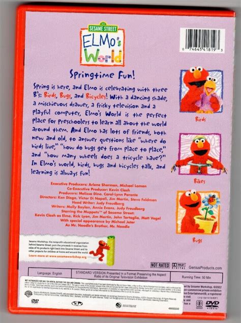 Sesame Street Elmo S World Springtime Fun Dvd 74645418193 Ebay