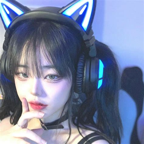 Cat Ear Headphones Cat Ears Asian Quick Women Catgirl Woman