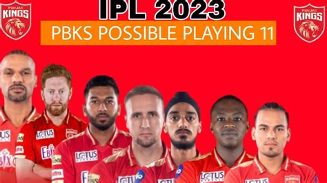 Ipl 2023 Punjab Kings Possible Playing 11 Youtube