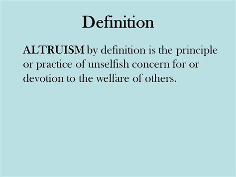 Image result for altruism definition (With images) | Word definitions ...