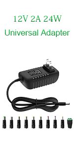 Amazon Arkare V A W Dc Power Supply Adapter Ac Dc Wall Plug