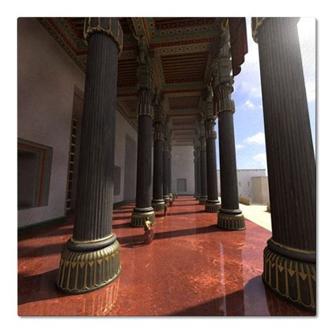 Reconstruction of Apadana Palace - The audience hall in Persepolis ...