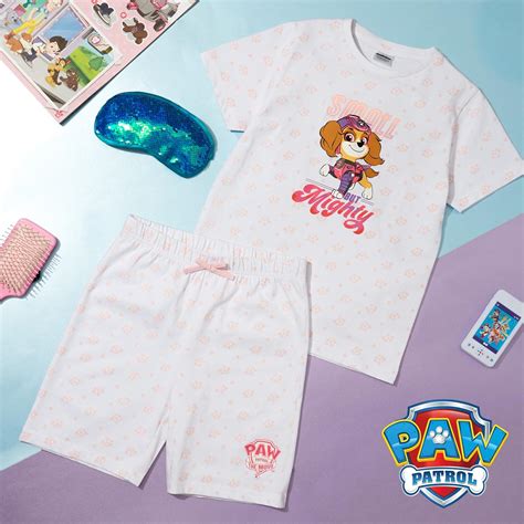 Paw Patrol Pyjama Short Fille Pat Patrouille Stella Pyjashort Pi Ces