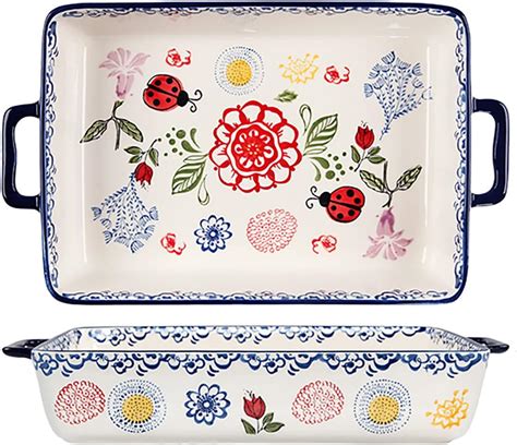 Amazon Bicuzat Vintage Style Flower And Butterfly Ladybug Pattern