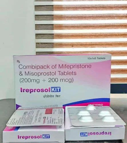 Mifepristone Misoprostol Tablet Packaging Size 1 4 Tablets Kit At Rs