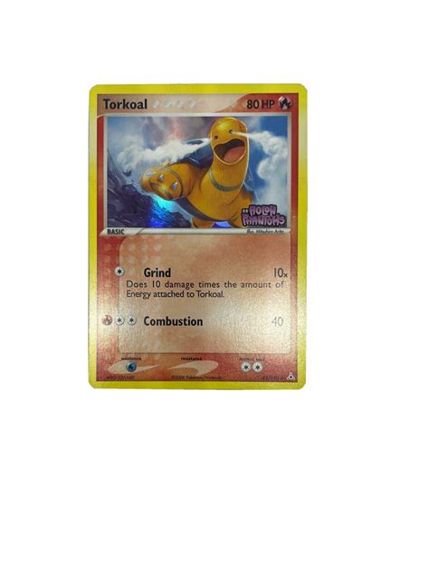 Torkoal 33 110 Reverse Holo Stamped EX Holon Phantoms Pokemon Card EBay