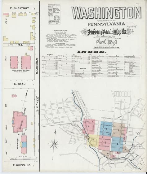 map of washington pennsylvania 1