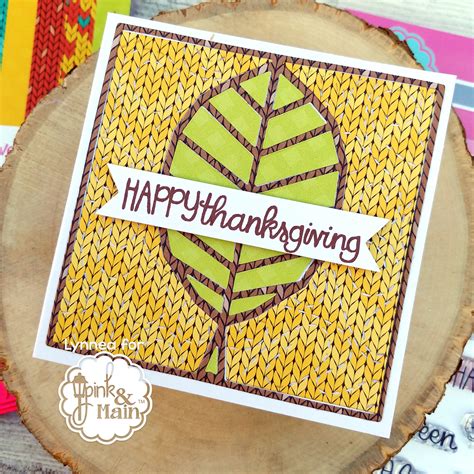 Die Cut Thanksgiving Leaves Cards – Pink and Main Blog