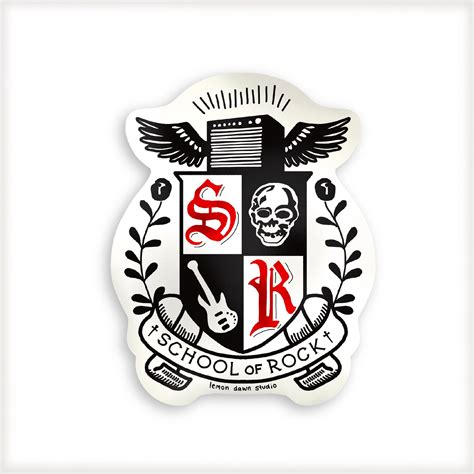 School of rock logo vinyl sticker – Lemon Dawn studio