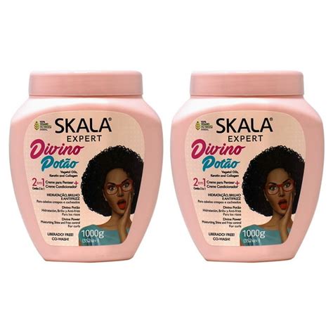 Skala Expert Divino Potao 2 Em 1 Hair Cream 1 Kg Pink 352oz Pack Of 2