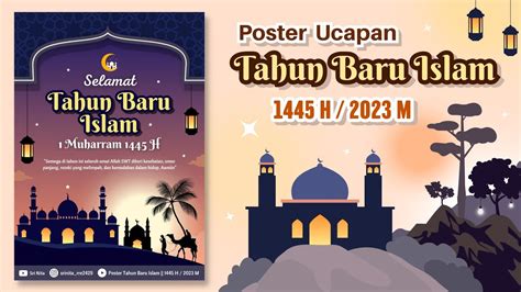 Cara Membuat Poster Tahun Baru Islam Di Canva YouTube