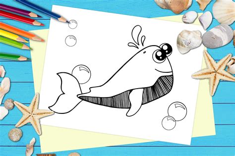 Free Printable Sperm Whale Coloring Page Simple Mom Project