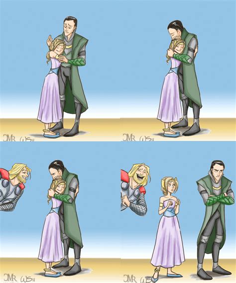 Loki and his wife. He killed someone so that he could have her and she ...