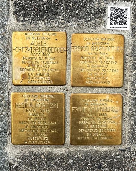 Erste Stolpersteine Im Tessin