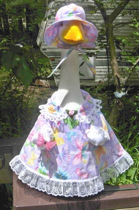 Butterflies Are Free Outfit For 24 Cement Goose Or Plastic Geese By Kraftkorner On Etsy