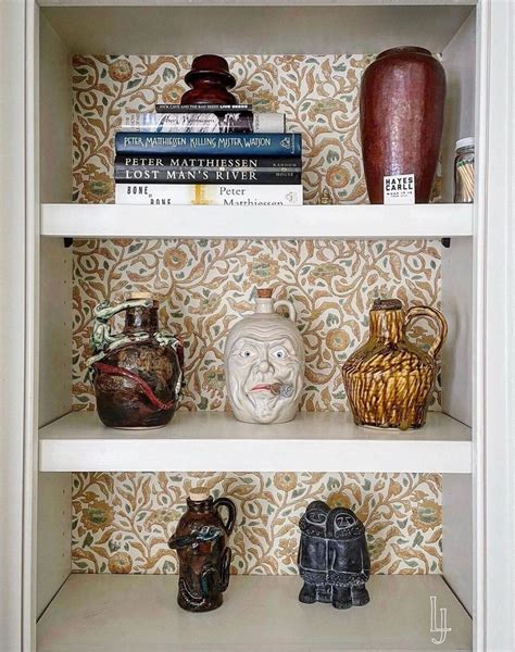 30+ Wallpaper Ideas to Spice Up Your Bookshelves - Days Inspired