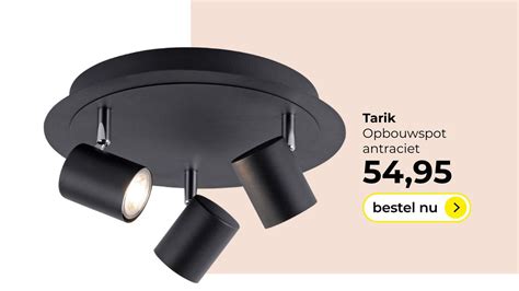 Tarik LED Opbouwspot 3 Lichts Rond Antraciet Aanbieding Bij Lampidee