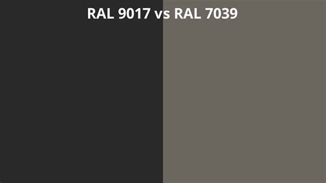 Ral 9017 Vs 7039 Ral Colour Chart Uk