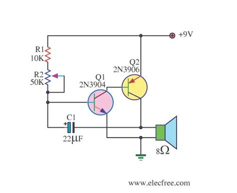 Very Simple Amplifier Circuit Using Transistor N