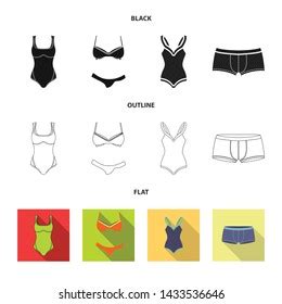 Bikini Silhouette Collectionbikini Silhouette Set Stock Vector Royalty Free