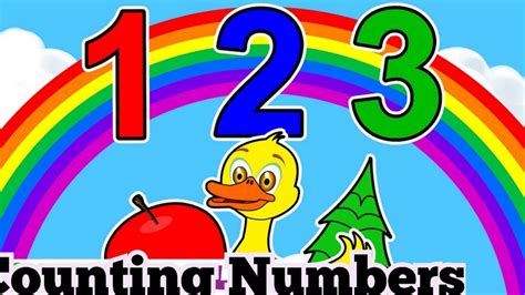 One Two Three Counting Numbers Learning Number 123 Counting A