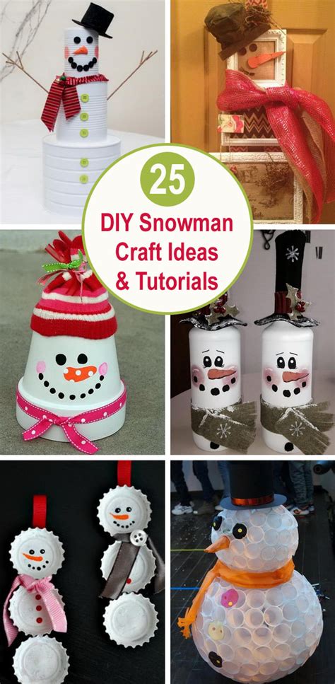 25 Diy Snowman Craft Ideas And Tutorials Styletic