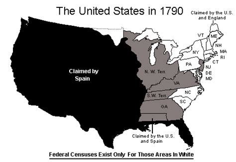 United States Map 1790