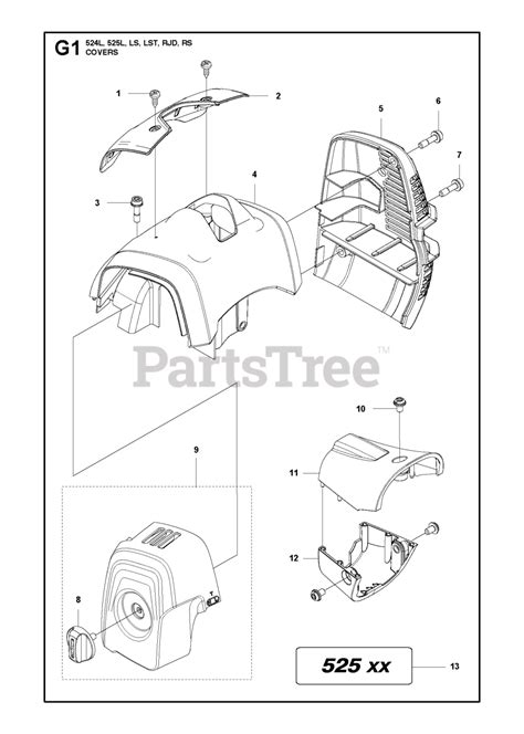 Husqvarna 525 L Husqvarna Brush Cutter Original Cover Parts Lookup With Diagrams Partstree