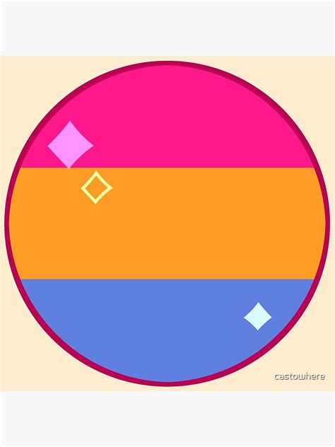 Pansexual Pride Flag Poster By Castowhere Redbubble