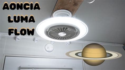 Aoncia Luma Flow Ceiling Fan Light Unboxing Install Review Youtube