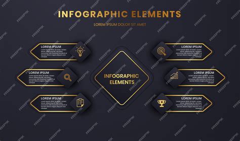 Grafik der Präsentations-Infografik-Vorlage | Premium Vektor 