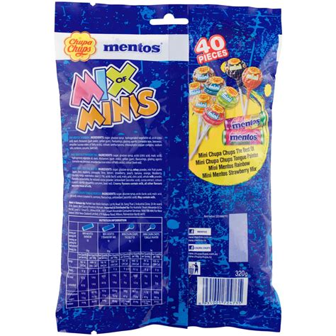 Chupa Chups And Mentos Mix Of Minis Bag Pack Big W